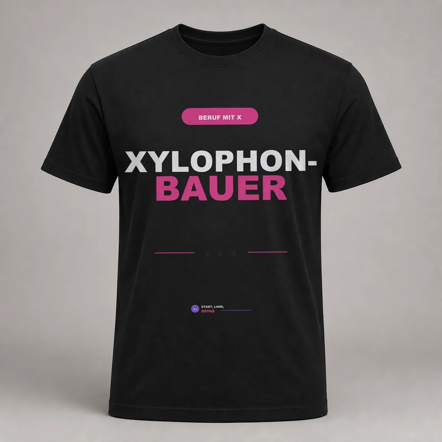 Beruf mit X: Xylophonbauer Stadt-Land-Fluss Shirt